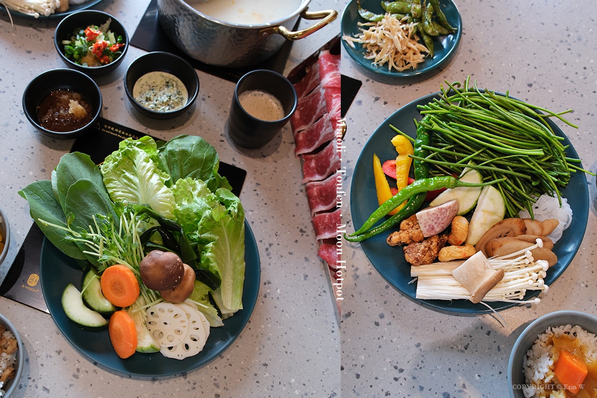 苗栗．頭份｜月團圓雞湯火鍋｜個人388元起的一鍋兩味鴛鴦鍋 野菜自助吧吃到飽 冬季暖身必吃的隱藏版薑母雞酒湯底