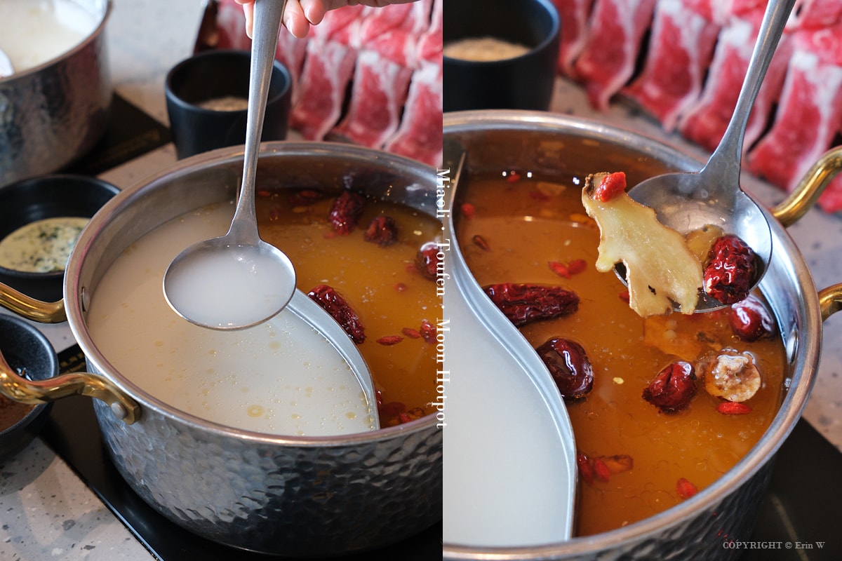 苗栗．頭份｜月團圓雞湯火鍋｜個人388元起的一鍋兩味鴛鴦鍋 野菜自助吧吃到飽 冬季暖身必吃的隱藏版薑母雞酒湯底